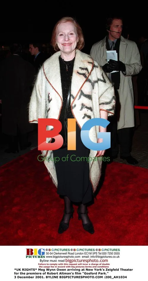 Meg Wynn Owen at "Gosford Park" premiere