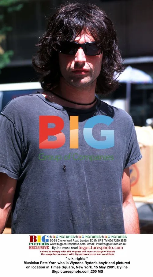 Musician Pete Yorn in Times Square
