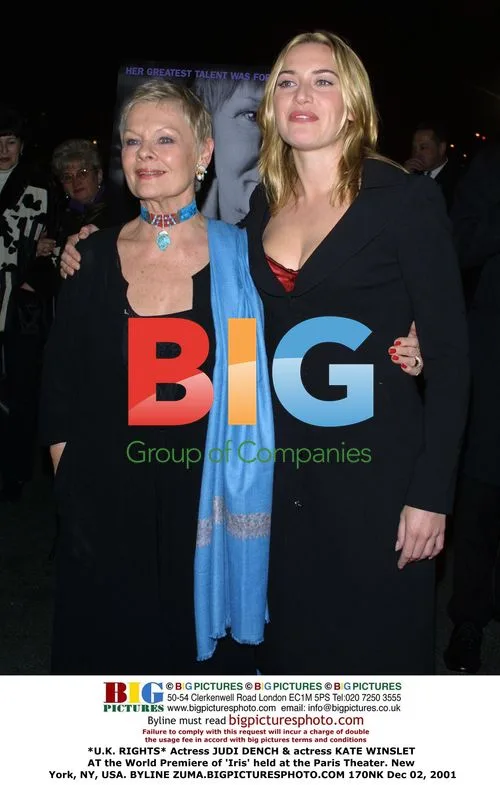 Judi Dench and Kate Winslet at "Iris" Premiere