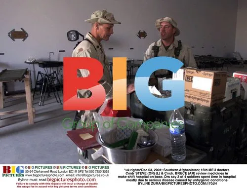 Doctors Review Medicines at Afghanistan Base