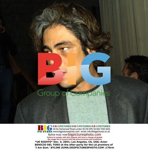 Benicio Del Toro at 'I Am Sam' premiere party