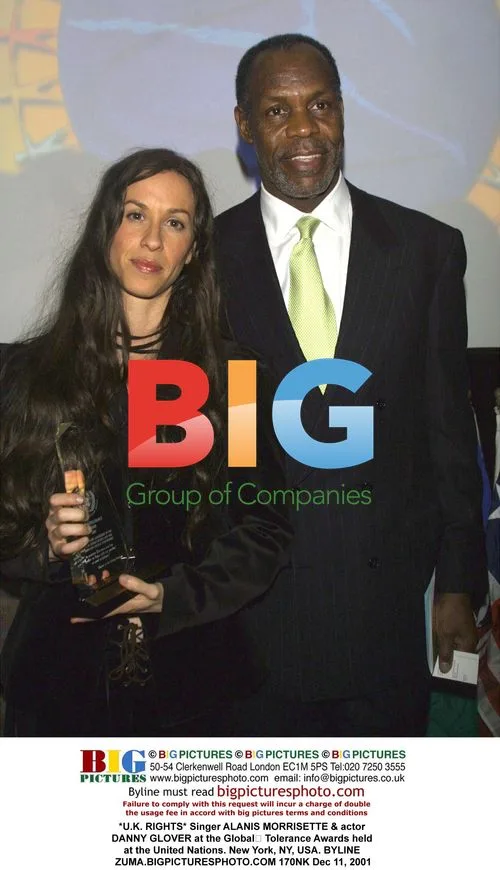 ALANIS MORRISETTE and DANNY GLOVER at Global Tolerance Awards
