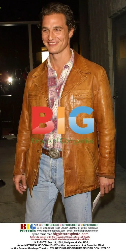 Matthew McConaughey at 'A Beautiful Mind' premiere