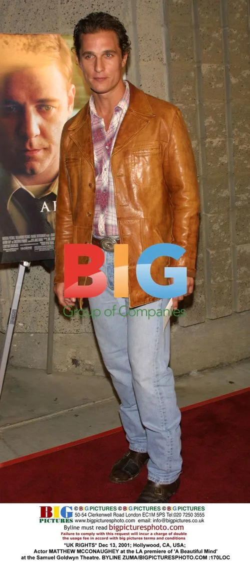 Matthew McConaughey at 'A Beautiful Mind' Premiere
