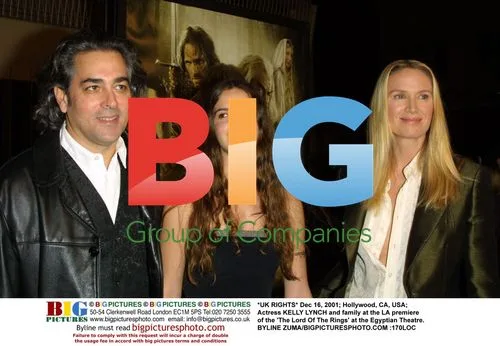 Actress KELLY LYNCH and family at 'The Lord Of The Rings' LA premiere