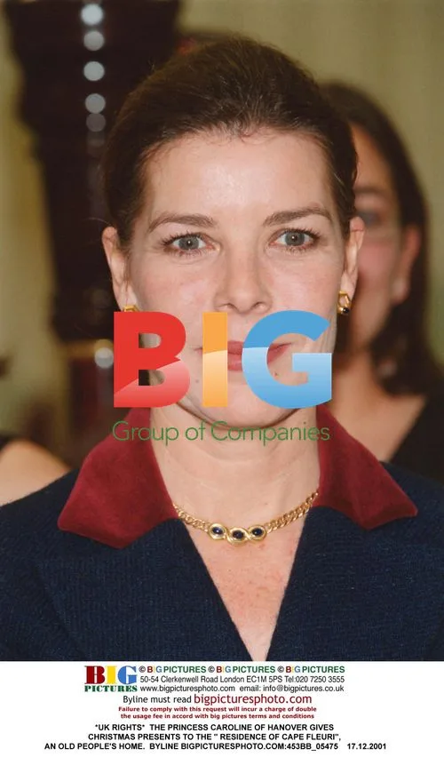 Princess Caroline Visits Old People's Home