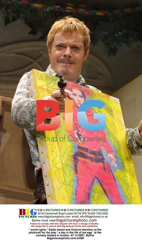 Eddie Izzard and Victoria Hamilton at 'Joe Egg' photocall