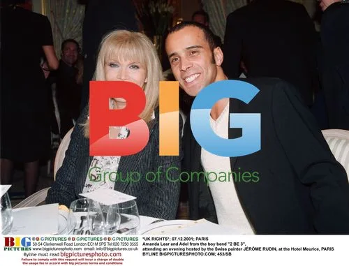 Amanda Lear and Adel at Swiss Painter JRïME RUDIN's Event