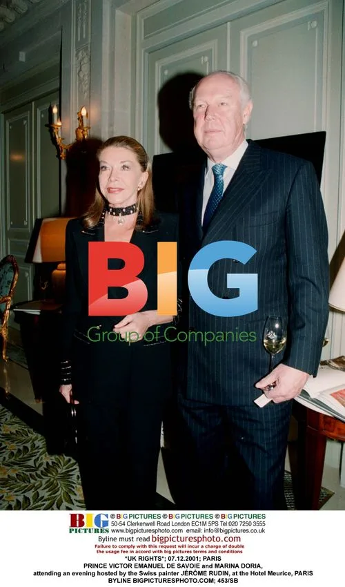 Prince Victor Emanuel de Savoie and Marina Doria at Painter's Party