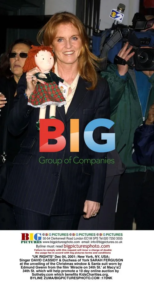 David Cassidy and Duchess of York at Macy's