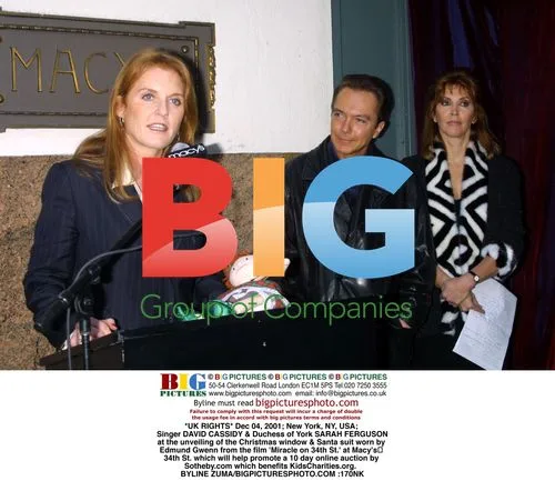 David Cassidy and Duchess Sarah Ferguson at Macy's