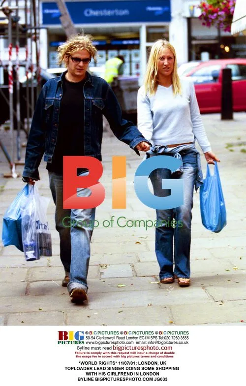 Toploader Lead Singer Shopping in London
