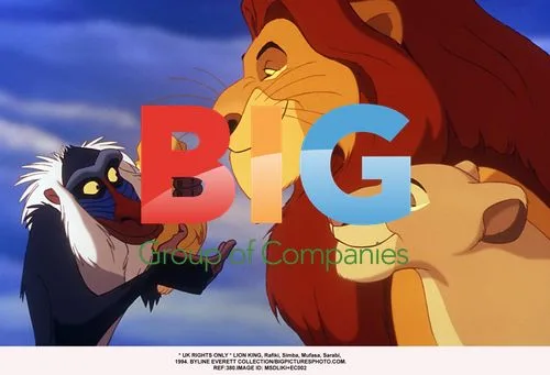 LION KING with Rafiki, Simba, Mufasa, Sarabi