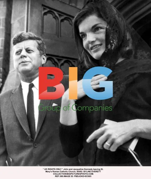John and Jacqueline Kennedy Leaving Church