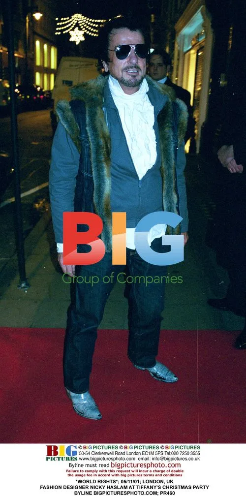 Nicky Haslam at Tiffany's Christmas Party