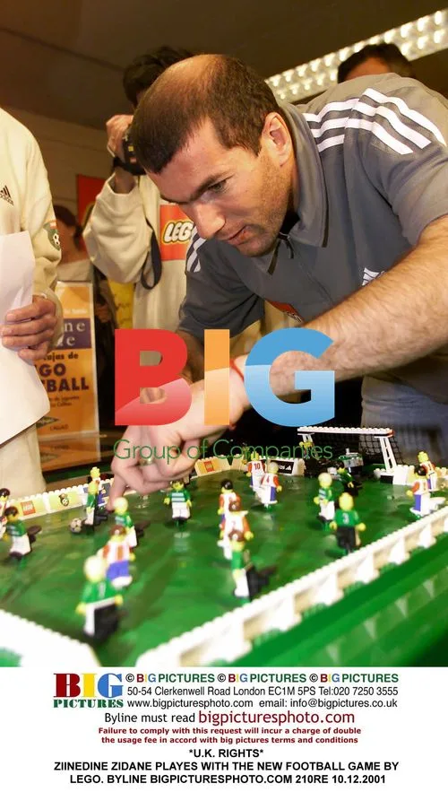 Zidane Plays with New Lego Football Game