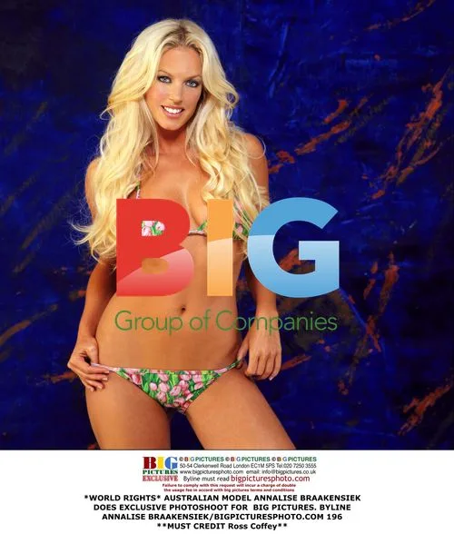 Australian model Annalise Braakensiek poses for Big Pictures