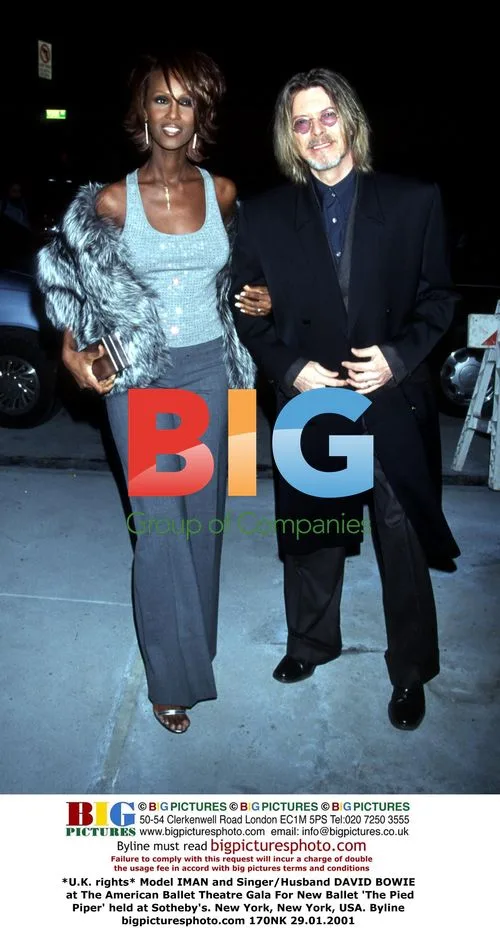 IMAN and David Bowie at Ballet Gala
