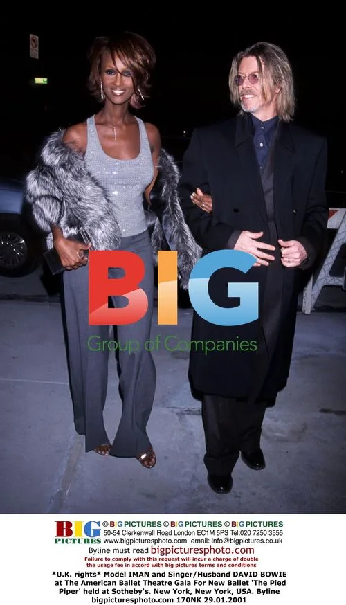 IMAN and David Bowie at American Ballet Theatre Gala
