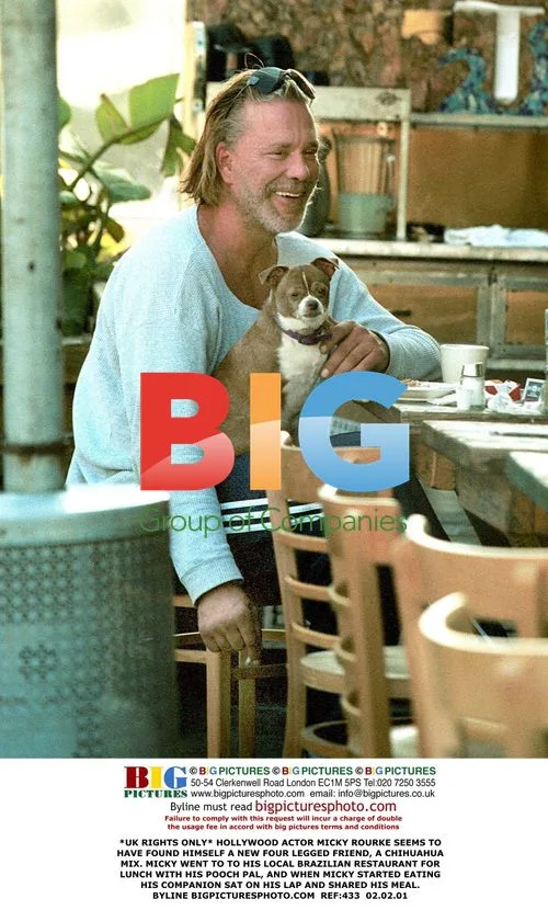 Mickey Rourke's New Furry Companion