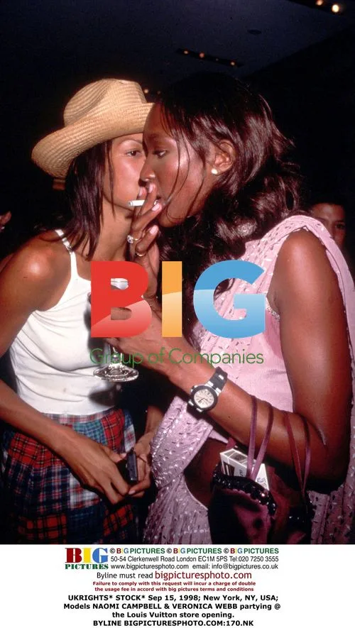 Naomi Campbell and Veronica Webb party at Louis Vuitton store