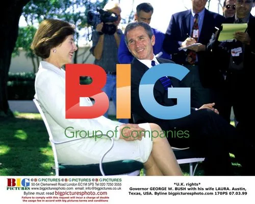 Governor George W. Bush with Laura Bush