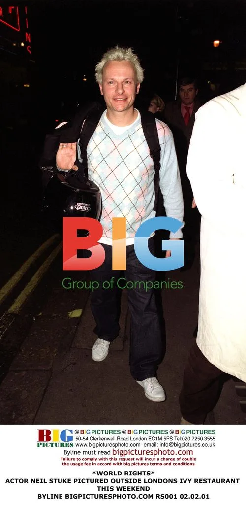 Neil Stuke outside London's Ivy