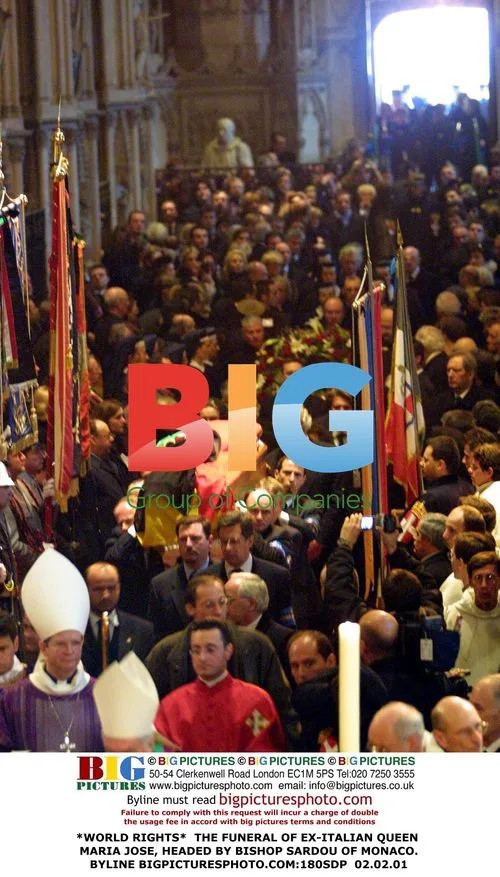 Funeral of Ex-Italian Queen Maria Jose