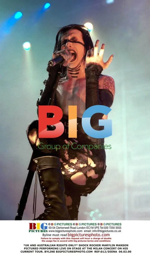Marylin Manson Performing Live in Milan