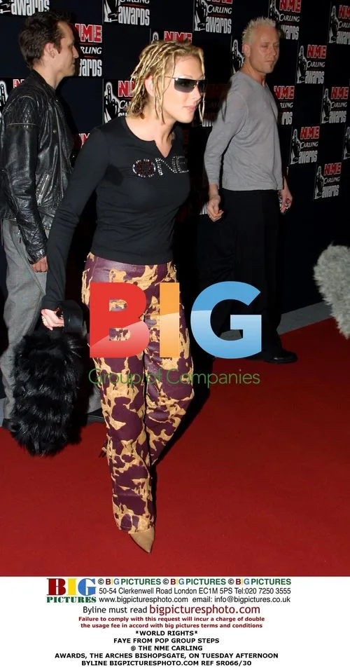 Faye from Pop Group Steps at NME Carling Awards