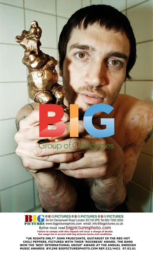 John Frusciante with RHCP's 'Rockbear' Award