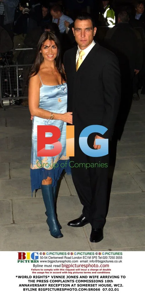 Vinnie Jones and wife at Press Complaints reception