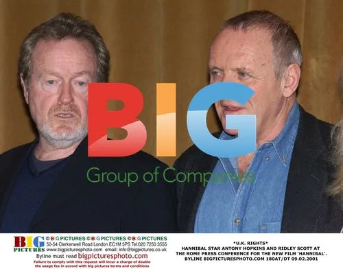 Antony Hopkins and Ridley Scott at Hannibal press conference