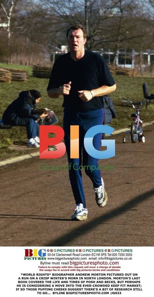 Biographer Andrew Morton Jogging in London