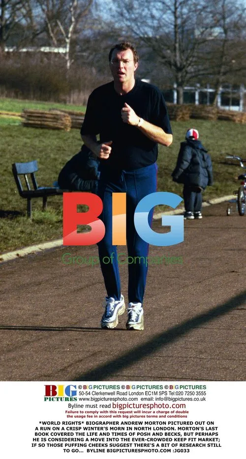 Biographer Andrew Morton Jogging in North London
