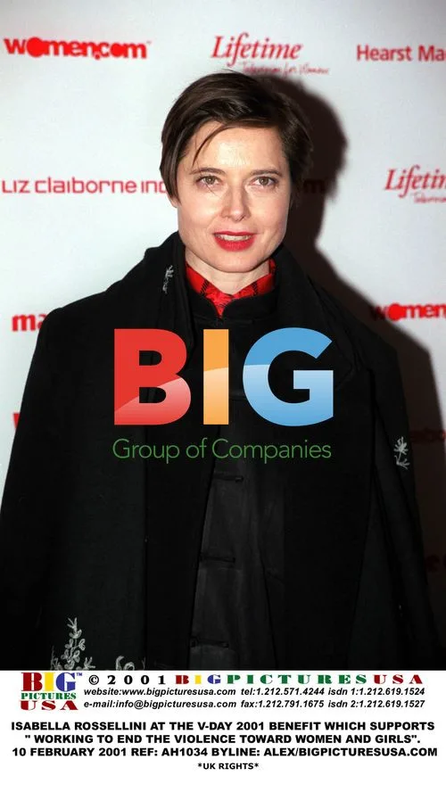 ISABELLA ROSSELLINI AT V-DAY 2001 BENEFIT