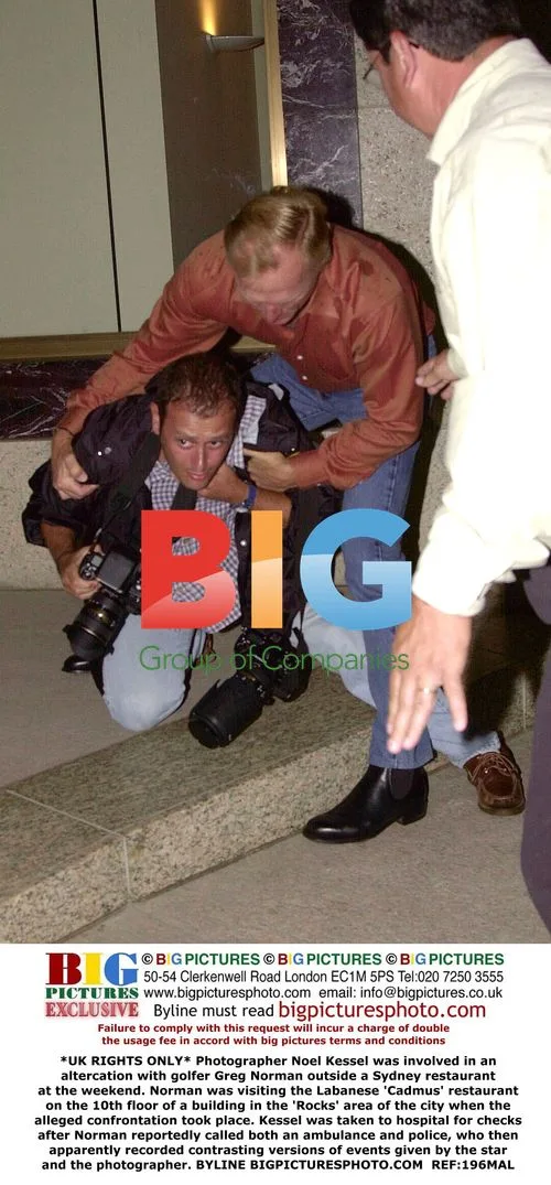 Greg Norman and Photographer in Altercation