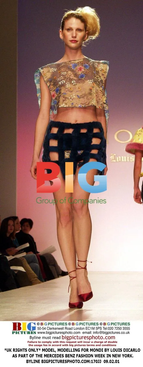 Model for Mondi at Mercedes-Benz Fashion Week