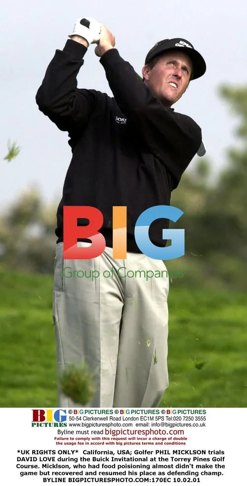 Golfer Phil Mickelson at Buick Invitational