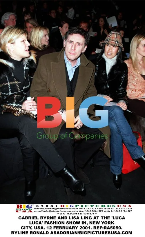 Gabriel Byrne and Lisa Ling at Luca Luca fashion show