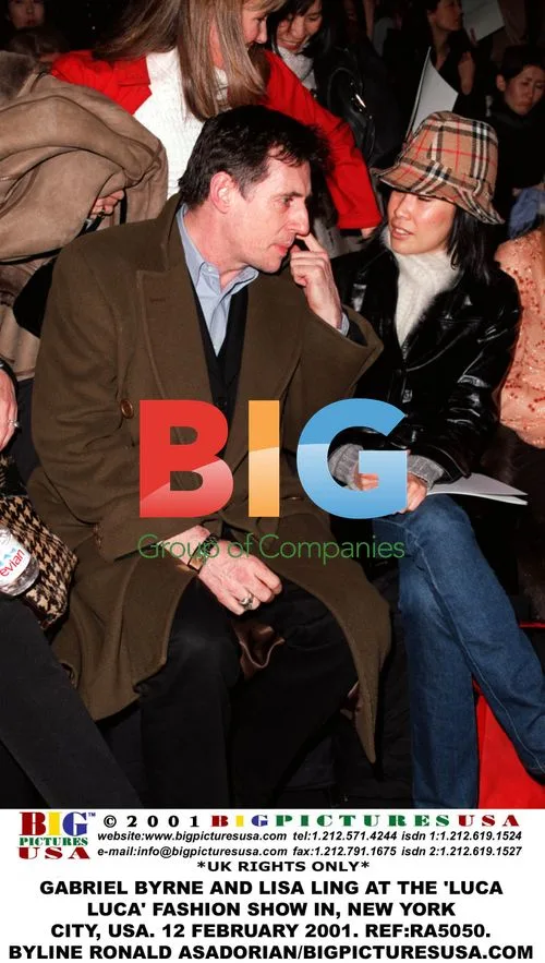 Gabriel Byrne and Lisa Ling at Luca Luca Fashion Show