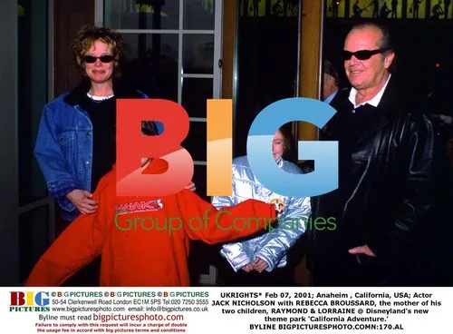 Jack Nicholson with Rebecca Broussard at Disneyland