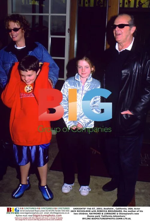Jack Nicholson with Rebecca Broussard at Disneyland