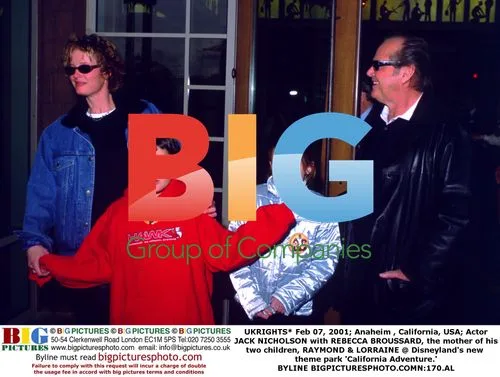 Jack Nicholson with Rebecca Broussard at Disneyland