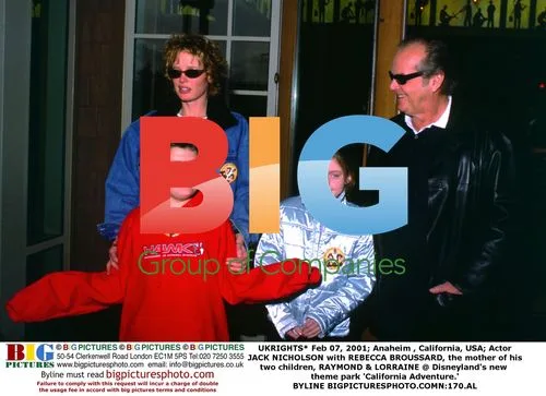 Jack Nicholson and Rebecca Broussard at Disneyland