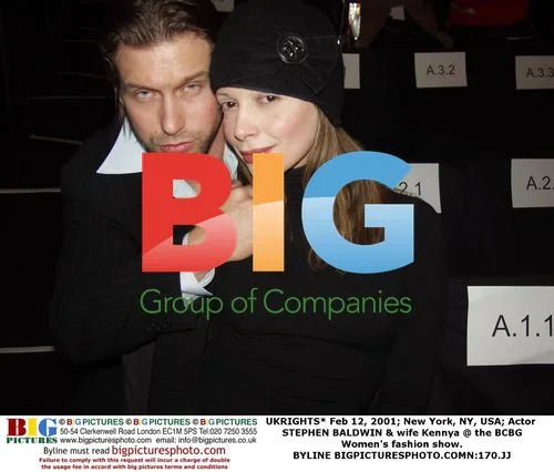 Stephen Baldwin & wife Kennya at BCBG fashion show