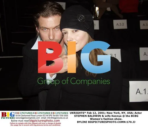 Stephen Baldwin & Wife at BCBG Fashion Show
