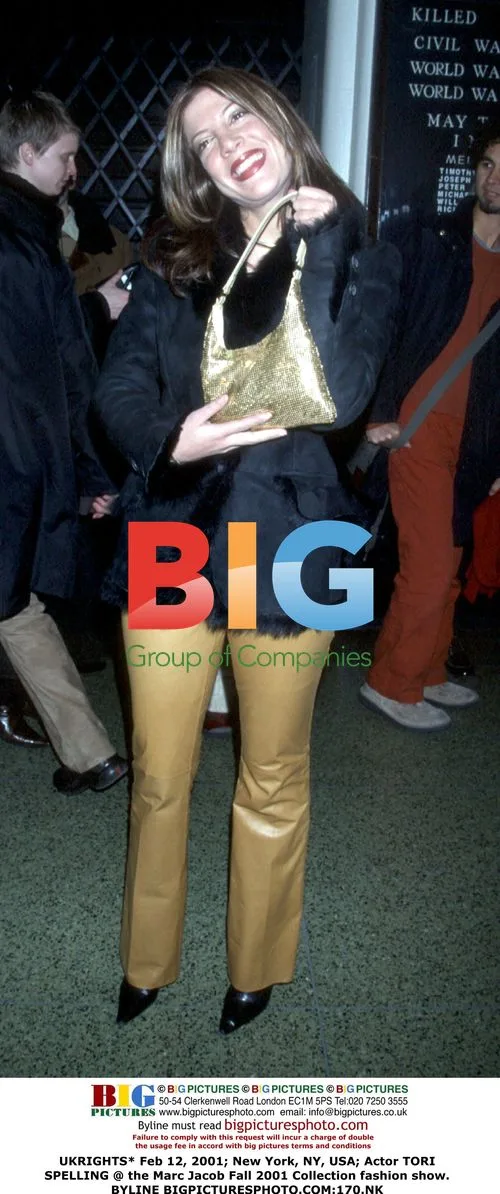 Tori Spelling at Marc Jacobs Fashion Show