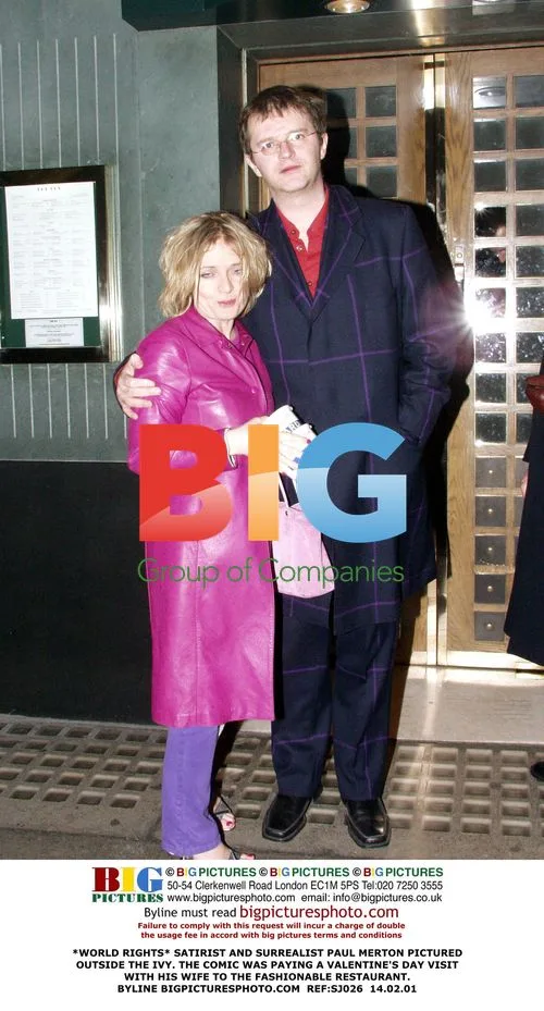 Paul Merton and wife at The Ivy