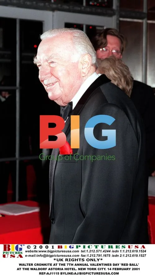 Walter Cronkite at Valentine's Day Red Ball